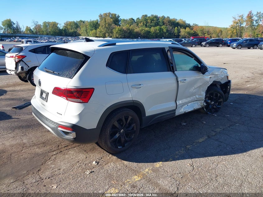 Vin: 3vvlx7b24nm069053, lot: 46775980, volkswagen taos 1.5t se 20224