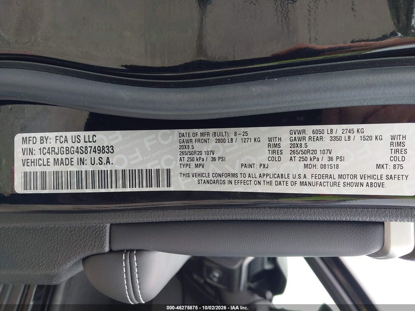 2025 JEEP GRAND CHEROKEE LIMITED 4X2 · Фото 9