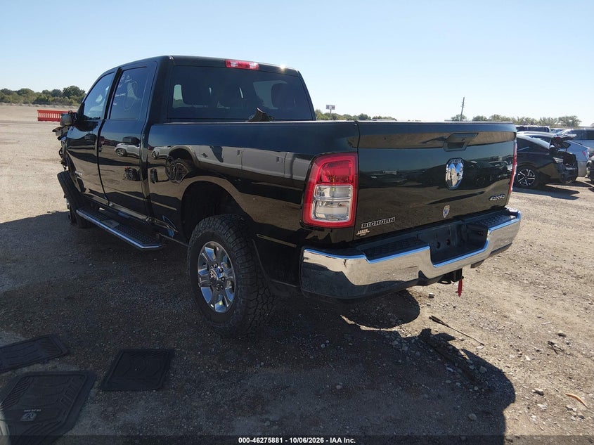 Vin: 3c6ur5dj9rg354848, lot: 46775998, ram 2500 big horn  4x4 6'4 box 20243