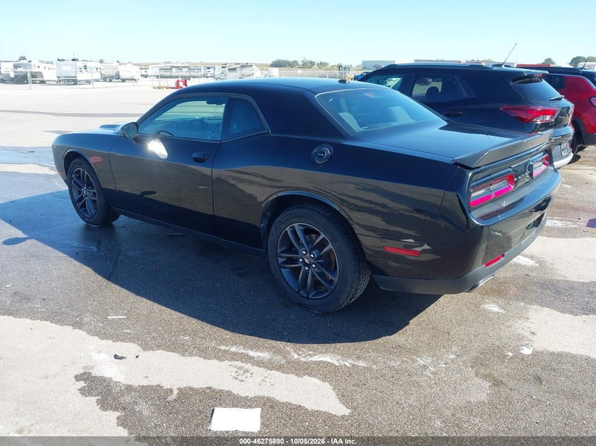 Vin: 2c3cdzgg6kh633047, lot: 46776007, dodge challenger sxt awd 20193