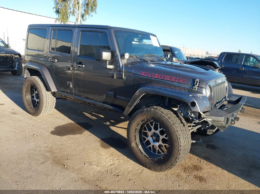 Vin: 1c4hjwfg2hl678038, lot: 46776060, jeep wrangler unlimited rubicon 4x4 20171