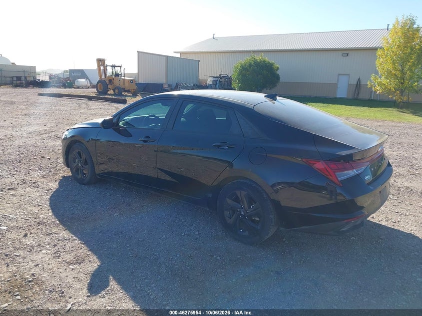 Vin: kmhlm4aj2pu062711, lot: 46776071, hyundai elantra hybrid blue 20233