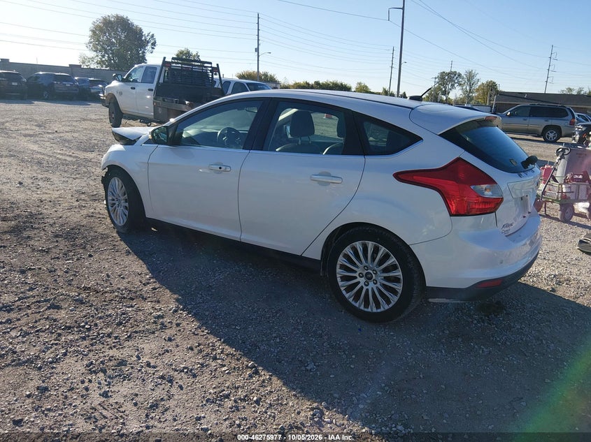 Vin: 1fahp3n2xcl227330, lot: 46776094, ford focus titanium 20123