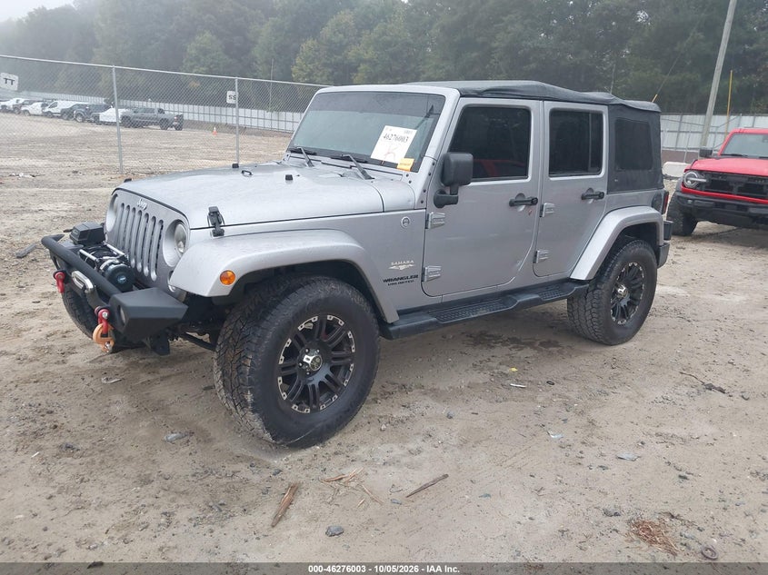 Vin: 1c4bjweg7el121323, lot: 46776120, jeep wrangler unlimited sahara 20142