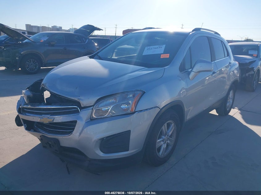 Vin: 3gncjlsb2gl274699, lot: 46776153, chevrolet trax lt 20162