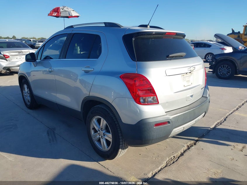 Vin: 3gncjlsb2gl274699, lot: 46776153, chevrolet trax lt 20163