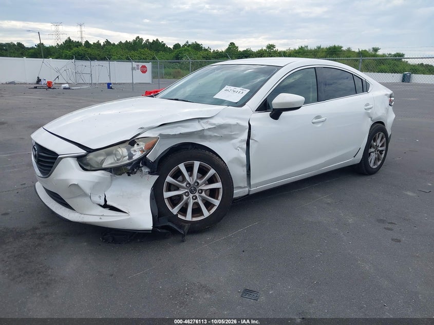 Vin: jm1gj1u50g1432180, lot: 46776230, mazda mazda6 i sport 20162