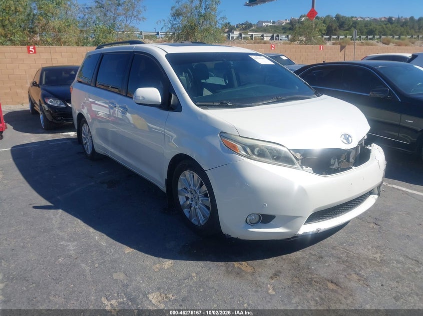 Vin: 5tdyk3dc6fs653506, lot: 46776284, toyota sienna limited premium 7 passenger 20151