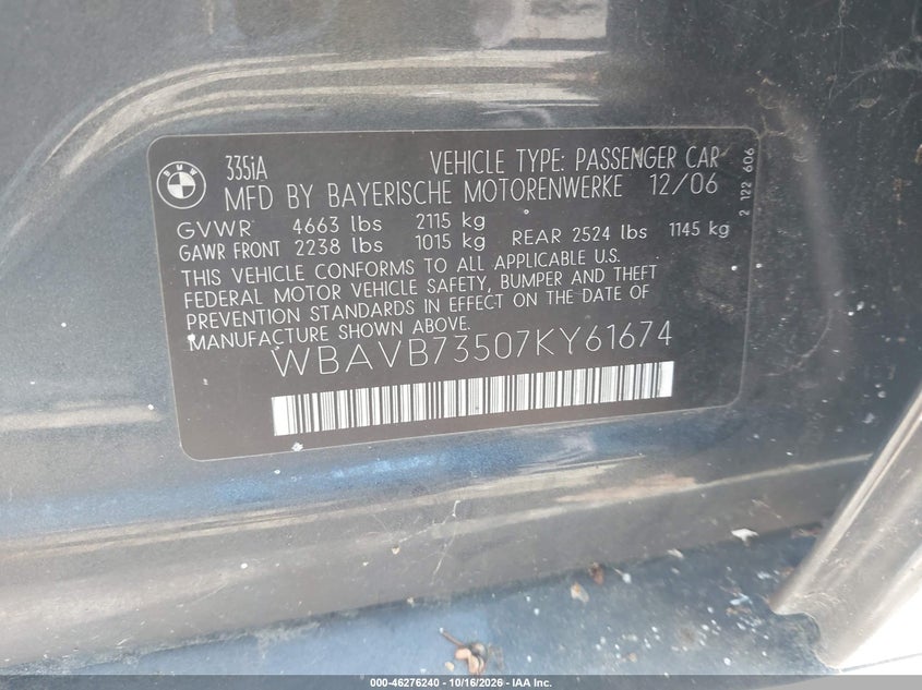 2007 BMW 335I · Фото 9