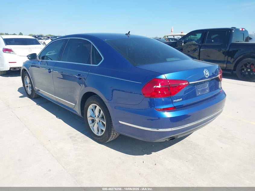 Vin: 1vwas7a39gc026408, lot: 46776373, volkswagen passat 1.8t s 20163