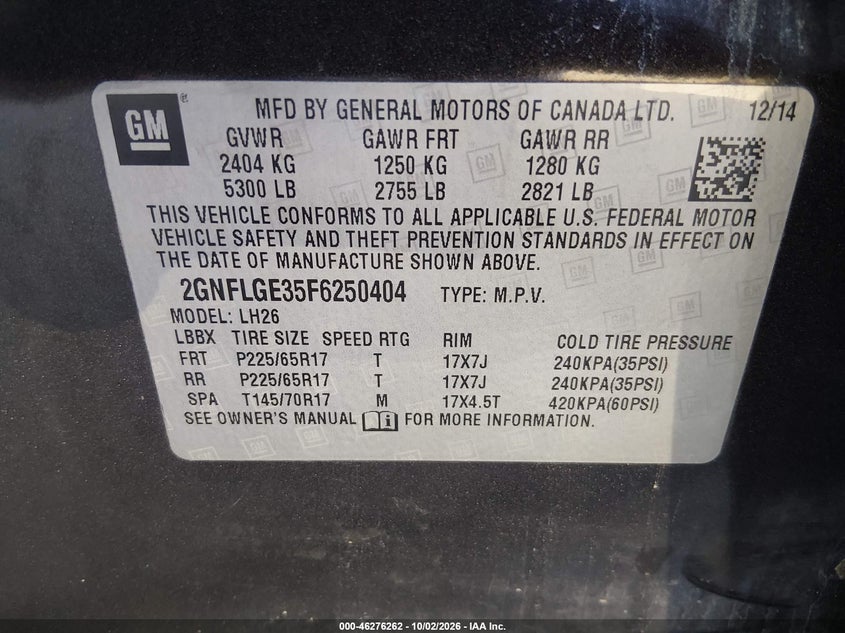 2015 CHEVROLET EQUINOX LT · Фото 9