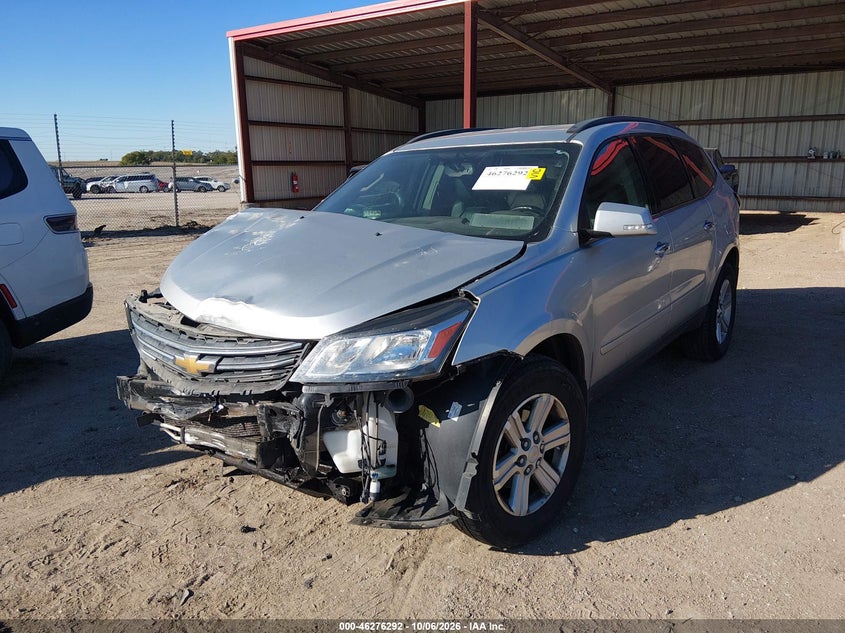 Vin: 1gnkrhkdxej342318, lot: 46776409, chevrolet traverse 2lt 20142