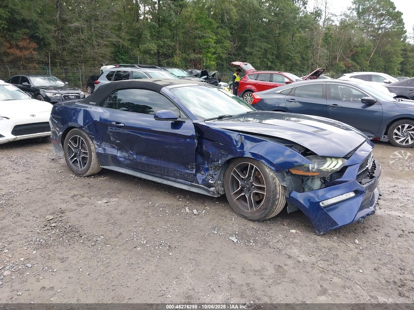 Vin: 1fatp8uh1j5143542, lot: 46776412, ford mustang ecoboost premium 20181