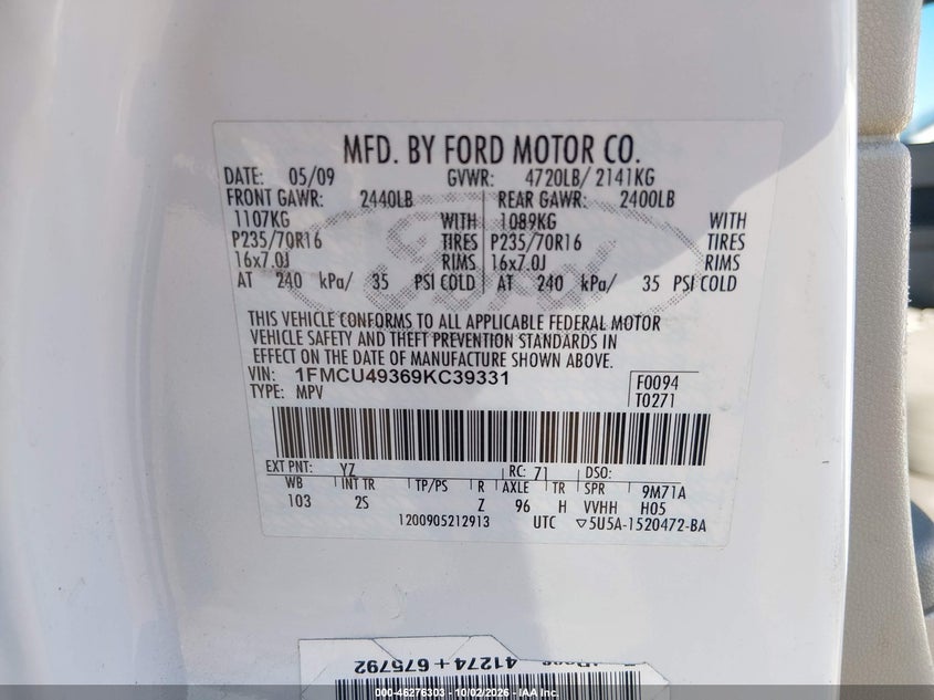 2009 FORD ESCAPE HYBRID LIMITED · Фото 9