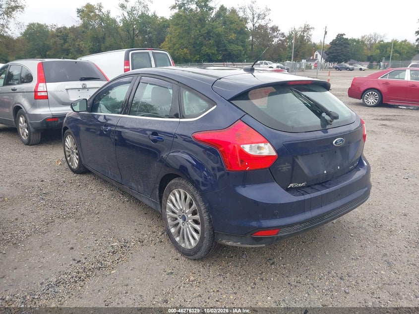 Vin: 1fahp3n22cl102483, lot: 46776446, ford focus titanium 20123