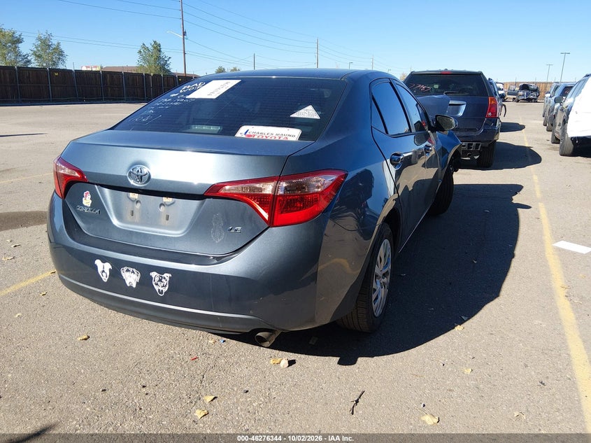 Vin: 5yfburhe7jp798862, lot: 46776460, toyota corolla le 20184