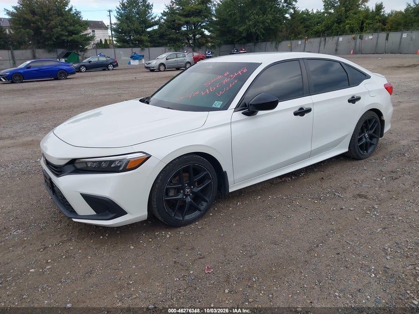 Vin: 2hgfe2f52nh595108, lot: 46776465, honda civic sport 20222