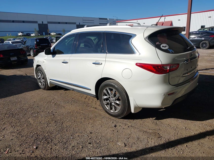 Vin: 5n1al0mn7ec551710, lot: 46776509, infiniti qx60 20143