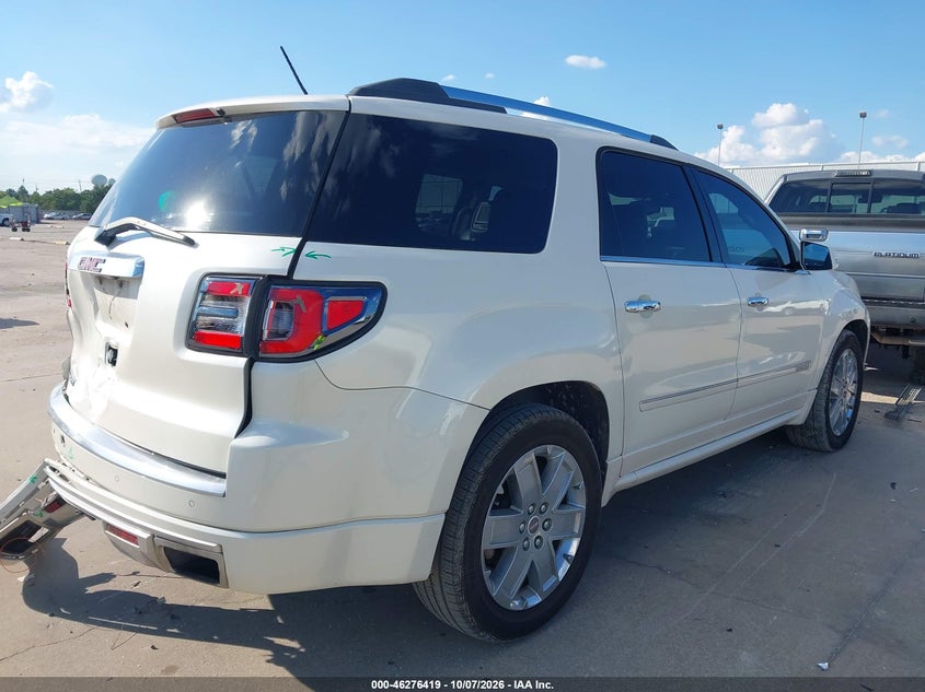 Vin: 1gkkrtkd4ej186552, lot: 46776536, gmc acadia denali 20144