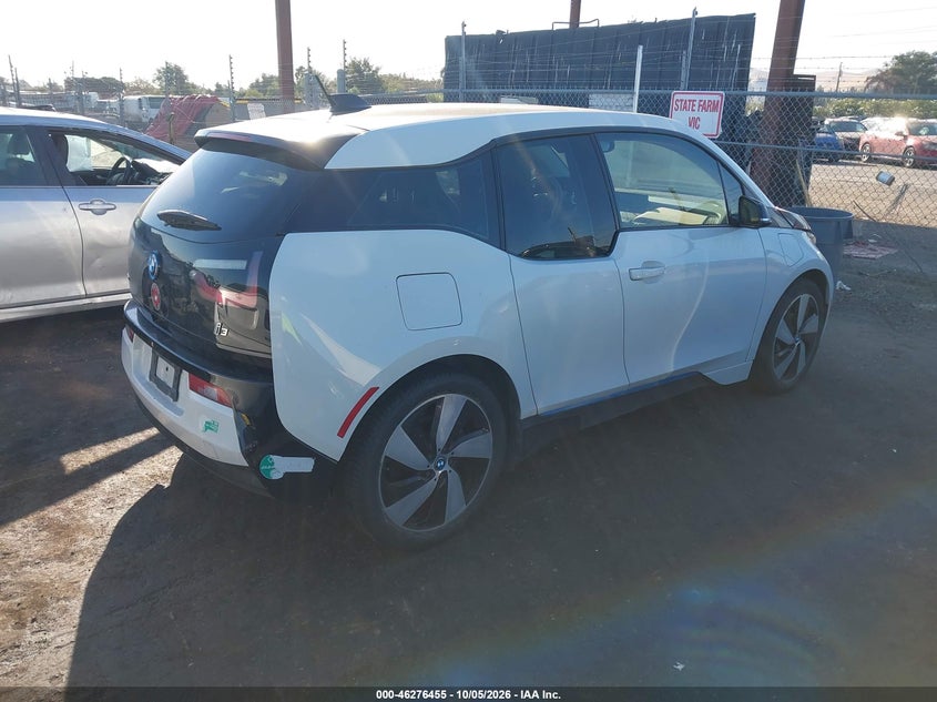 Vin: wby1z4c57fv501213, lot: 46776572, bmw i3 base w/range extender 20154