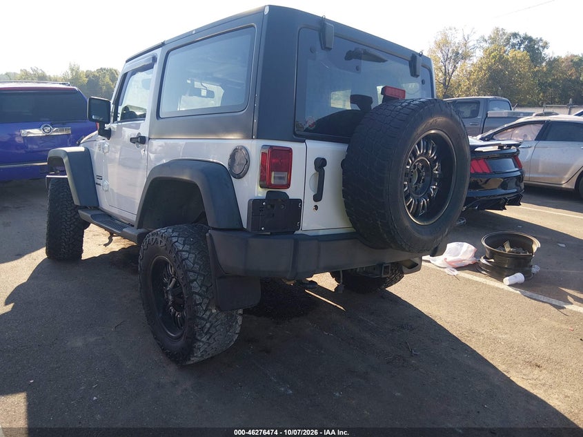 Vin: 1c4ajwag1dl502813, lot: 46776591, jeep wrangler sport 20133