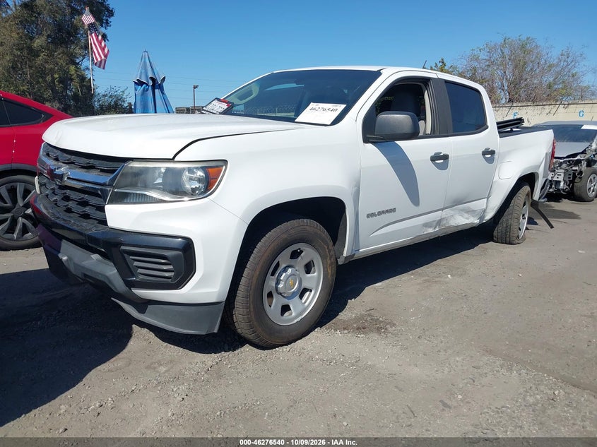 Vin: 1gcgsbea4m1106103, lot: 46776657, chevrolet colorado 2wd  short box wt 20212