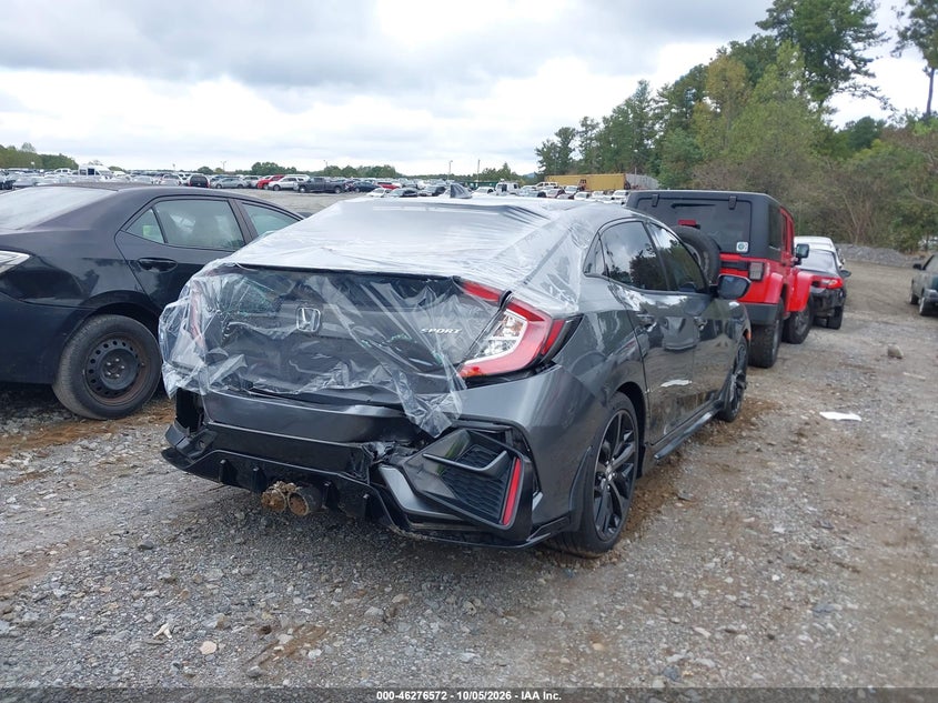 Vin: shhfk7g43mu229171, lot: 46776689, honda civic sport 20214