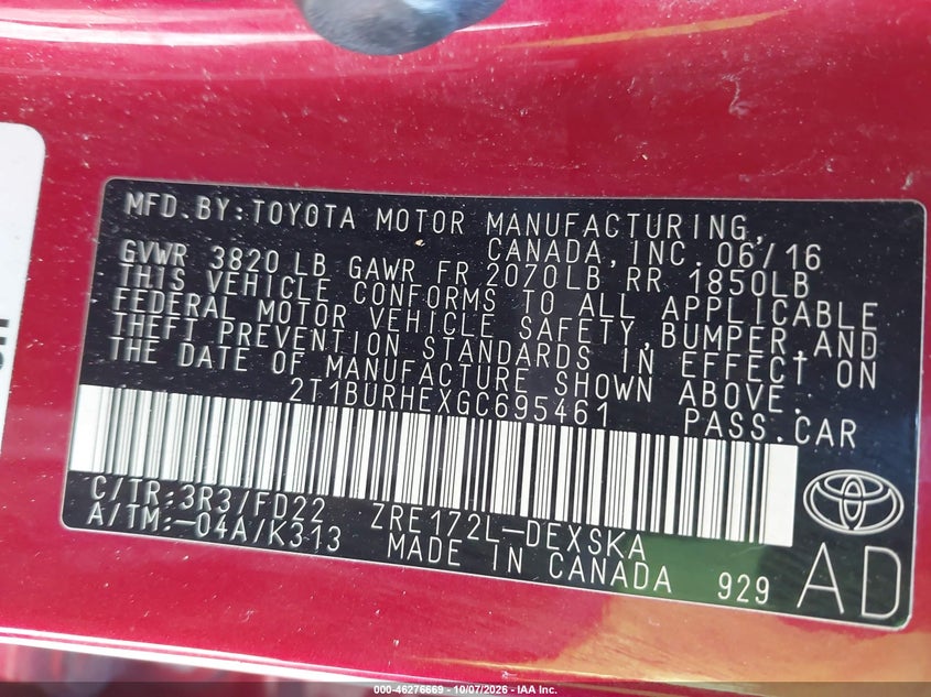 TOYOTA COROLLA - zdjęcie 9