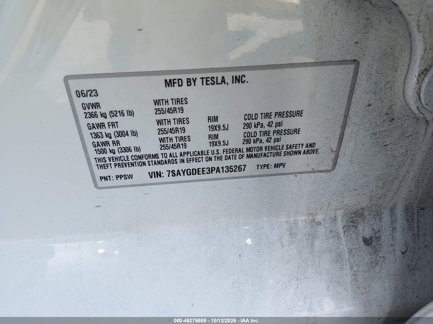2023 TESLA MODEL Y AWD/LONG RANGE DUAL MOTOR ALL-WHEEL DRIVE · Фото 9