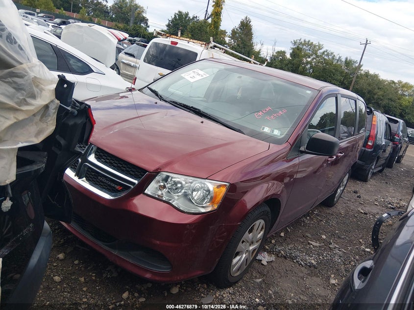 Vin: 2c4rdgbg5jr176189, lot: 46776996, dodge grand caravan se 20182