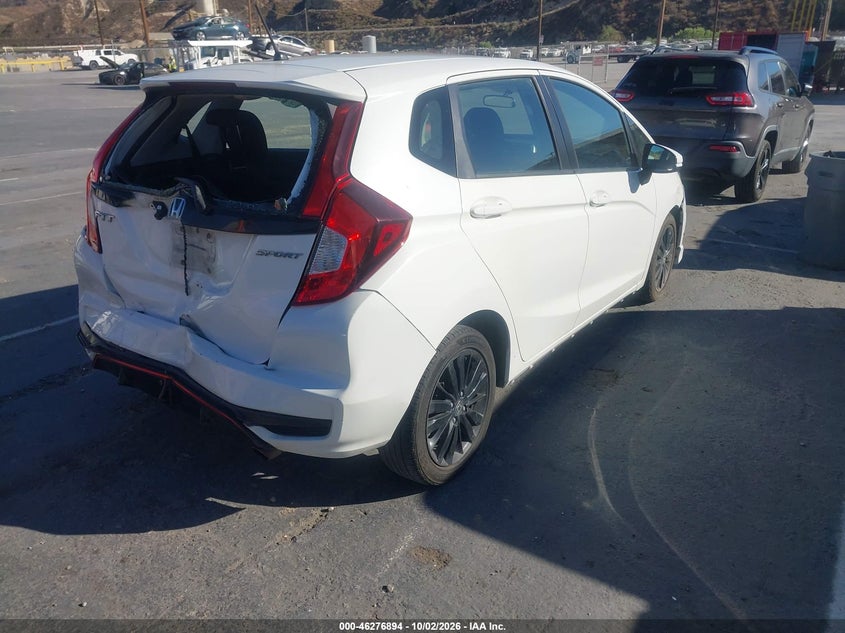 Vin: 3hggk5h65jm700286, lot: 46777011, honda fit sport 20184
