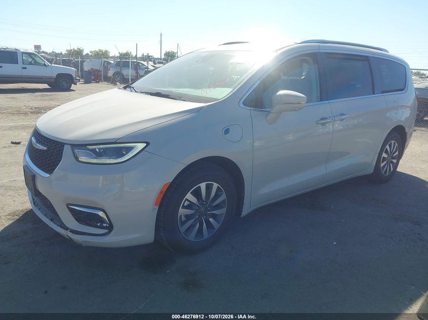 Vin: 2c4rc1l73mr590087, lot: 46777029, chrysler pacifica hybrid touring l 20212