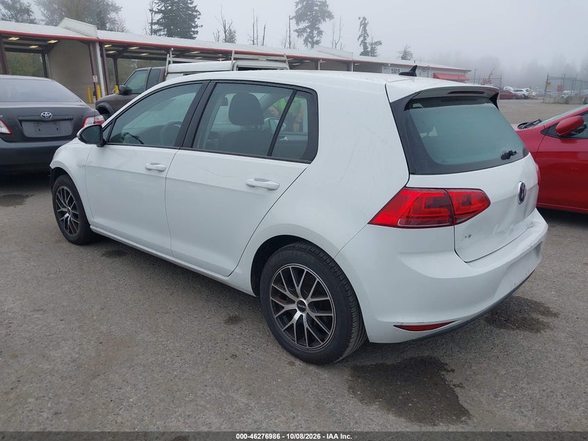 VOLKSWAGEN E-GOLF 2016 VIN WVWKP7AU8GW916558