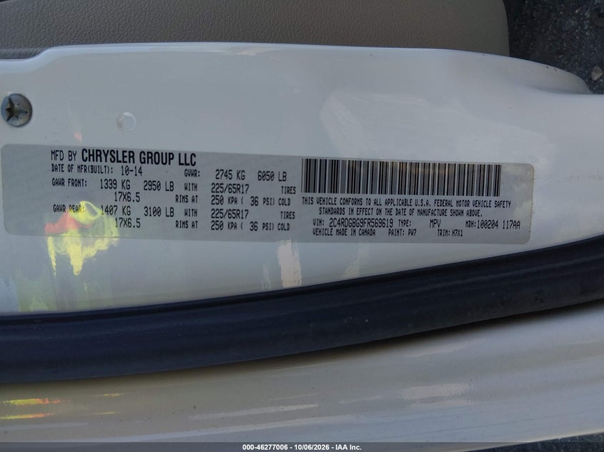 2015 DODGE GRAND CARAVAN SE · Фото 9