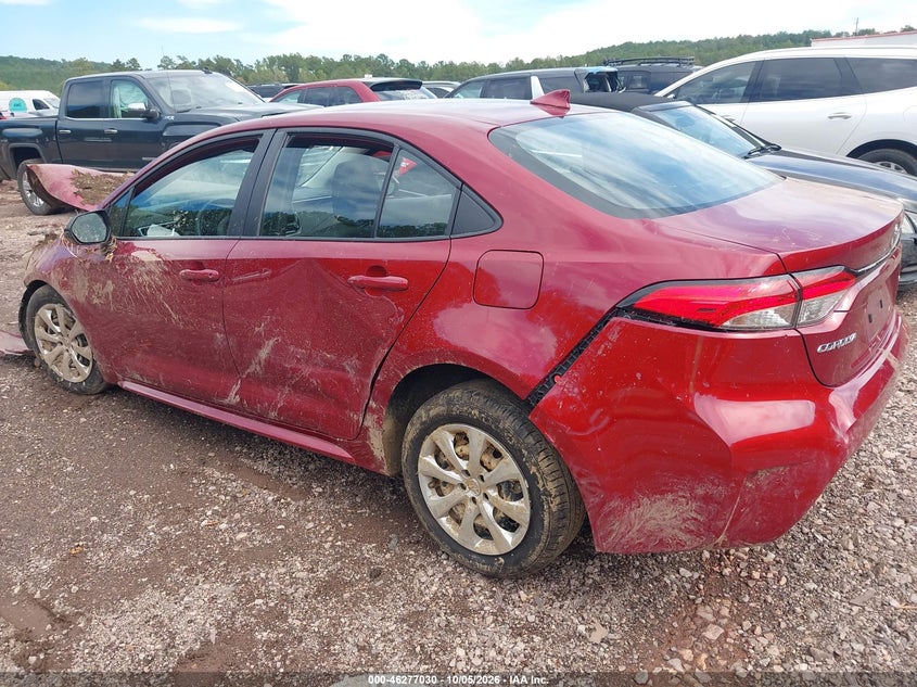 Vin: 5yfb4mde9sp268483, lot: 46777147, toyota corolla le 20253