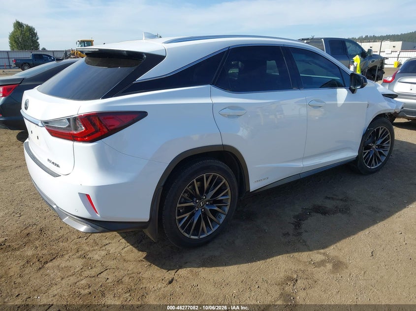 Vin: 2t2bgmca9kc037391, lot: 46777199, lexus rx 450h f sport 20194