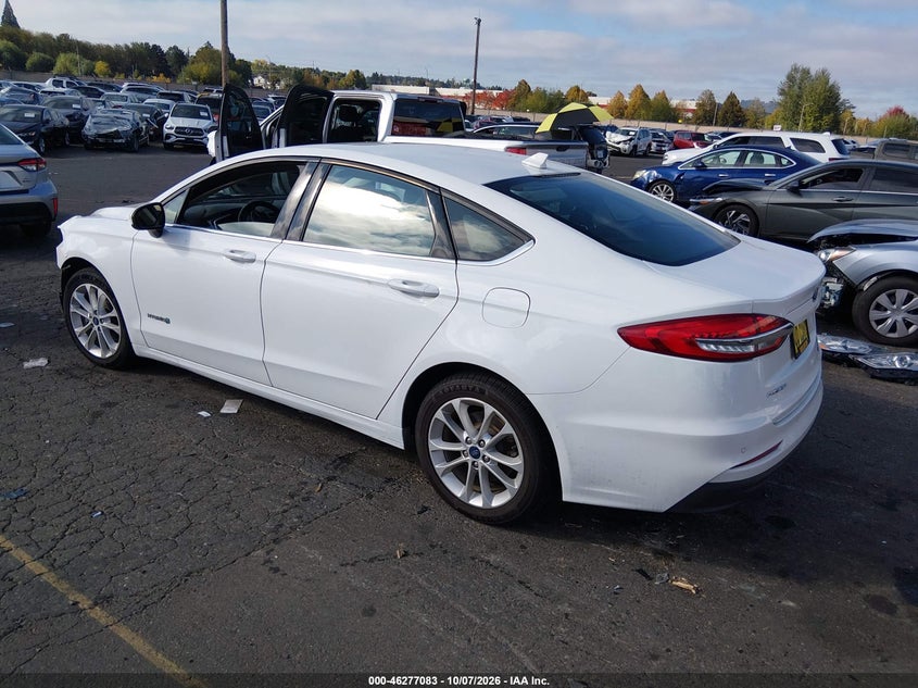 Vin: 3fa6p0lu3kr181091, lot: 46777200, ford fusion hybrid se 20193