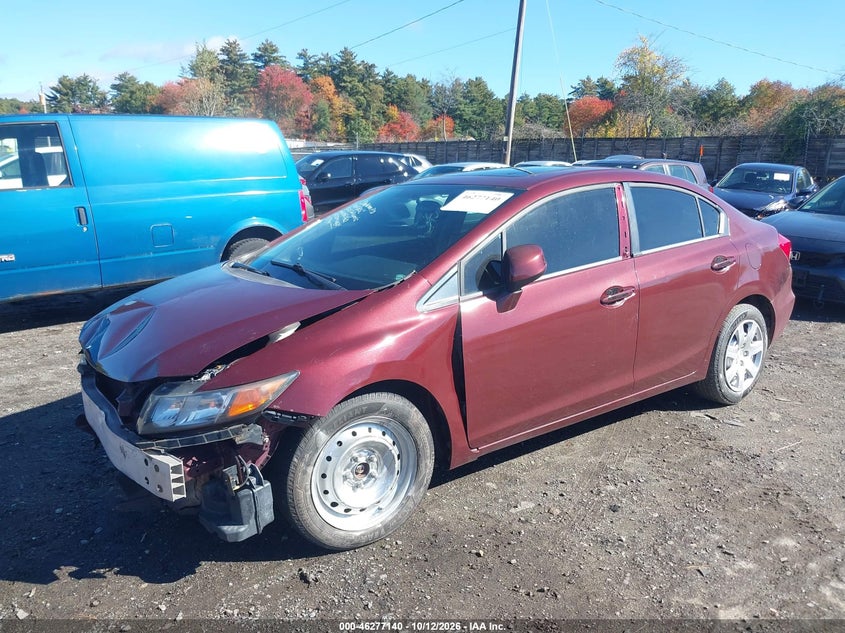 Vin: 2hgfb2f94ch567609, lot: 46777258, honda civic ex-l 20122