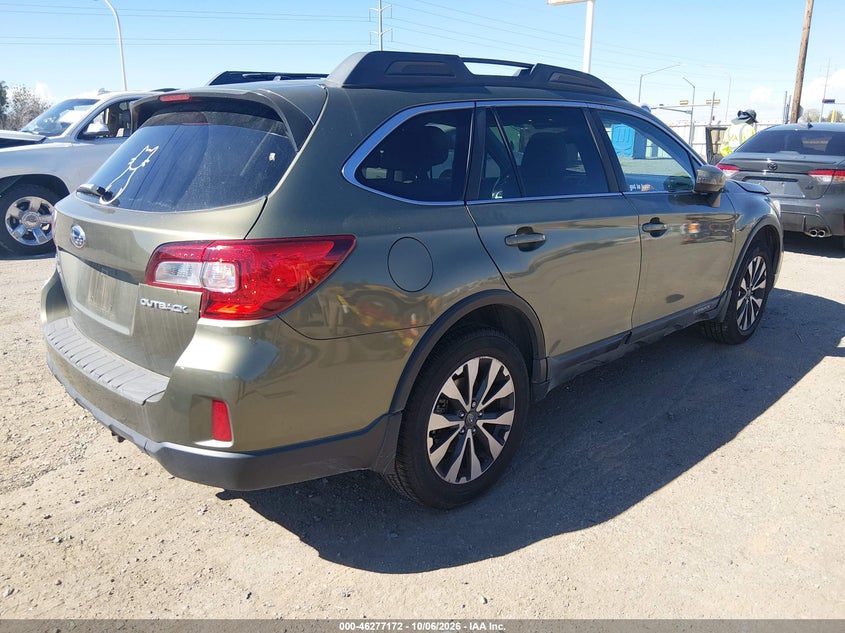 Vin: 4s4bsbncxf3269837, lot: 46777289, subaru outback 2.5i limited 20154