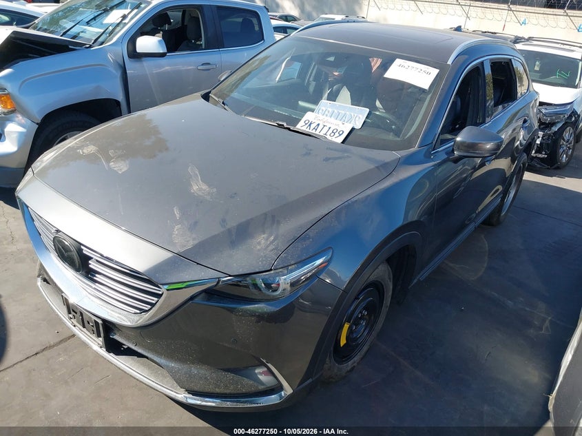 Vin: jm3tcady7j0205012, lot: 46777367, mazda cx-9 grand touring 20182