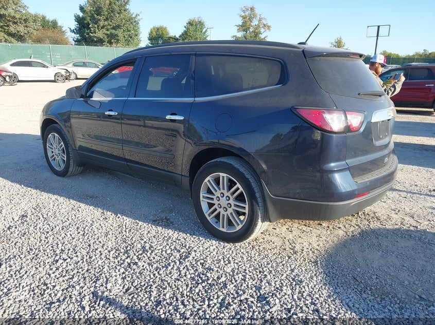 Vin: 1gnkrgkdxfj192786, lot: 46777382, chevrolet traverse 1lt 20153