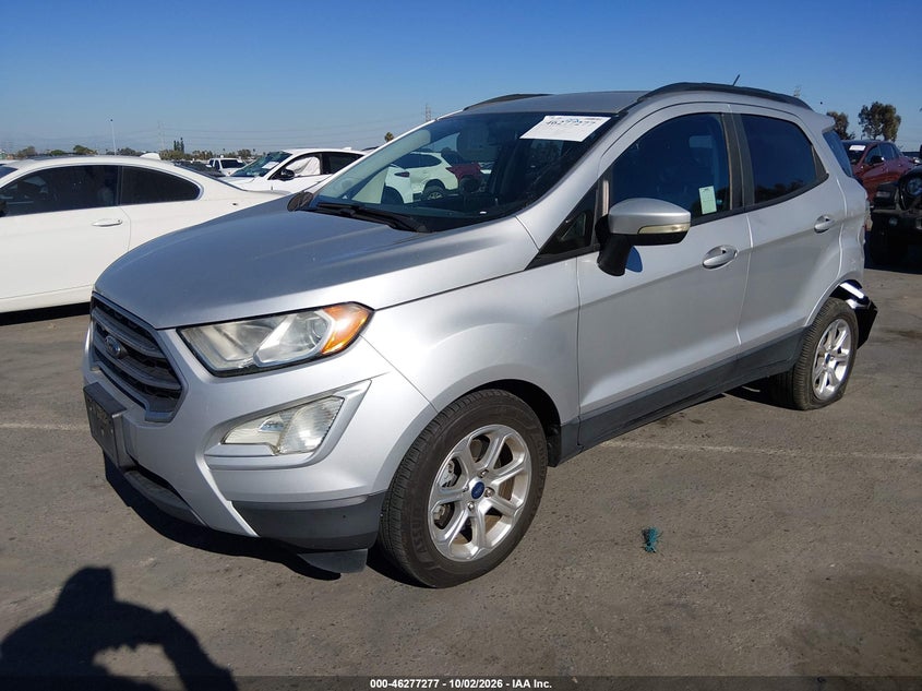 2019 Ford Ecosport Se, Левый зад, IAAI, VIN MAJ3S2GE3KC291072 — фото 2