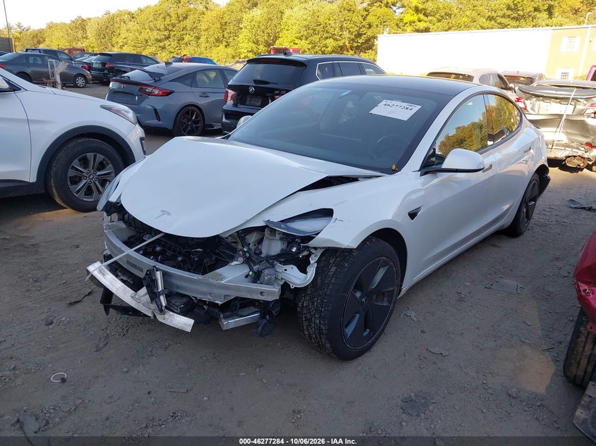 Vin: 5yj3e1ea4pf385418, lot: 46777401, tesla model 3 rear-wheel drive 20232