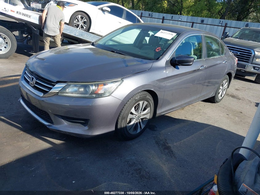 Vin: 1hgcr2f3xda196837, lot: 46777455, honda accord lx 20132
