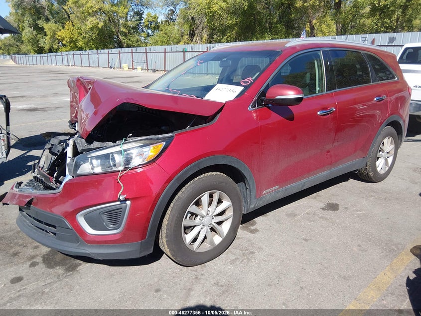 Vin: 5xypgda59gg131802, lot: 46777473, kia sorento 3.3l lx 20162