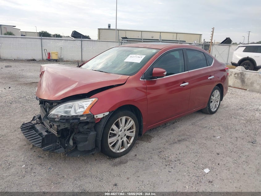 Vin: 3n1ab7ap6fy341424, lot: 46777480, nissan sentra sl 20152