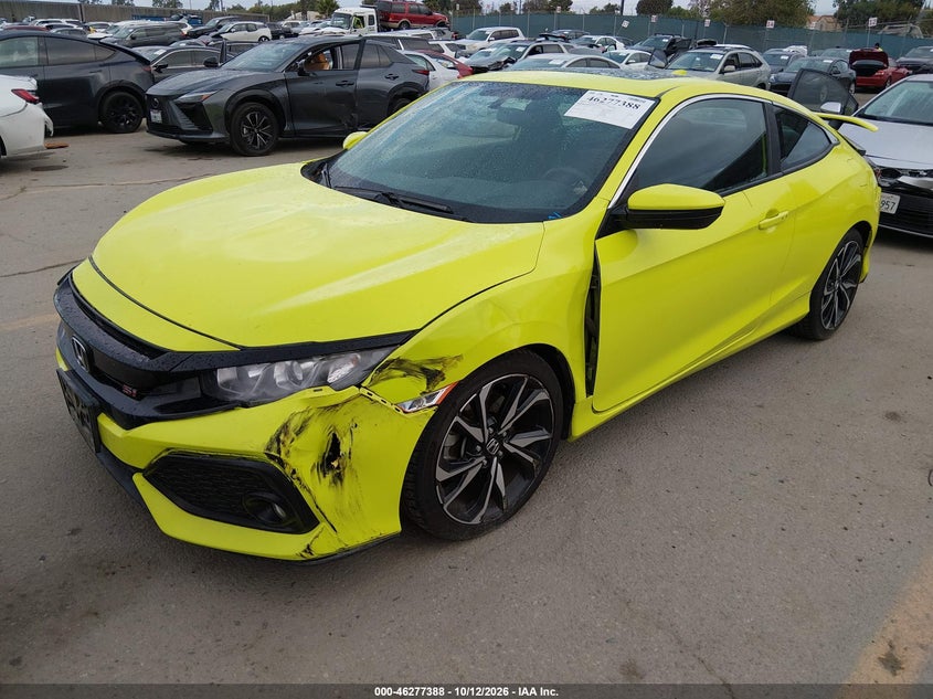 Vin: 2hgfc3a56kh752573, lot: 46777505, honda civic si 20192
