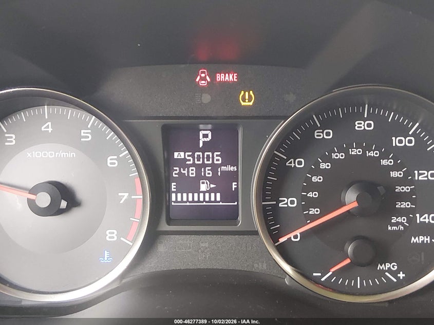 SUBARU XV CROSSTREK 2014 VIN JF2GPAGC5E8254071