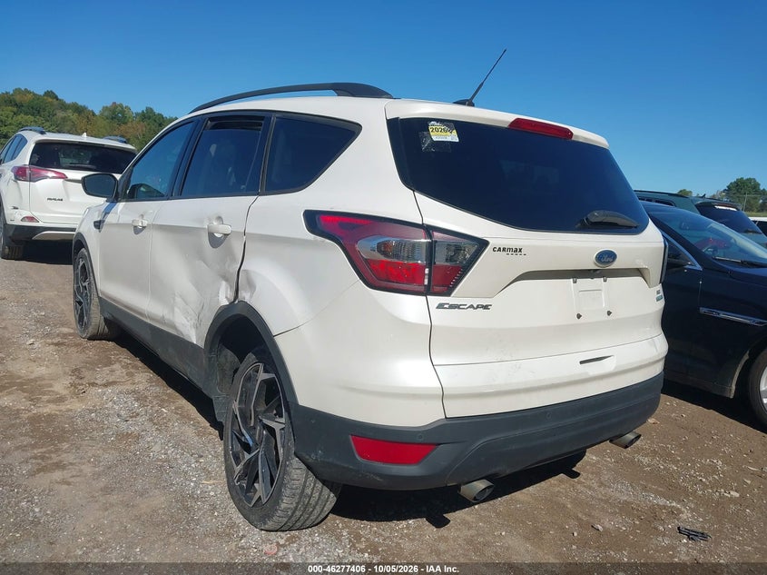 Vin: 1fmcu9gd3hub55494, lot: 46777523, ford escape se 20173