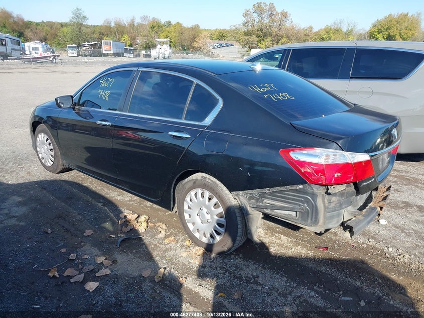 Vin: 1hgcr2f31ea231136, lot: 46777525, honda accord lx 20143